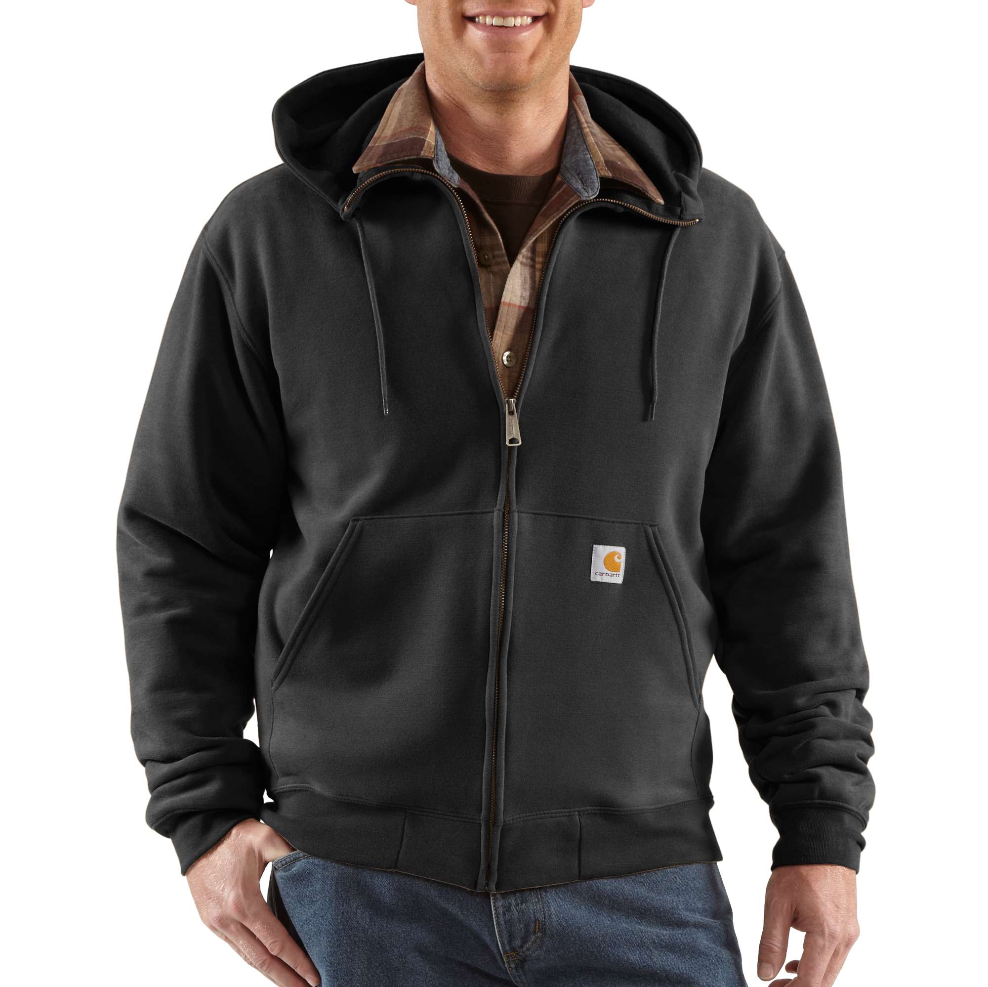Brushed Fleece Hooded Zip Sweatshirt