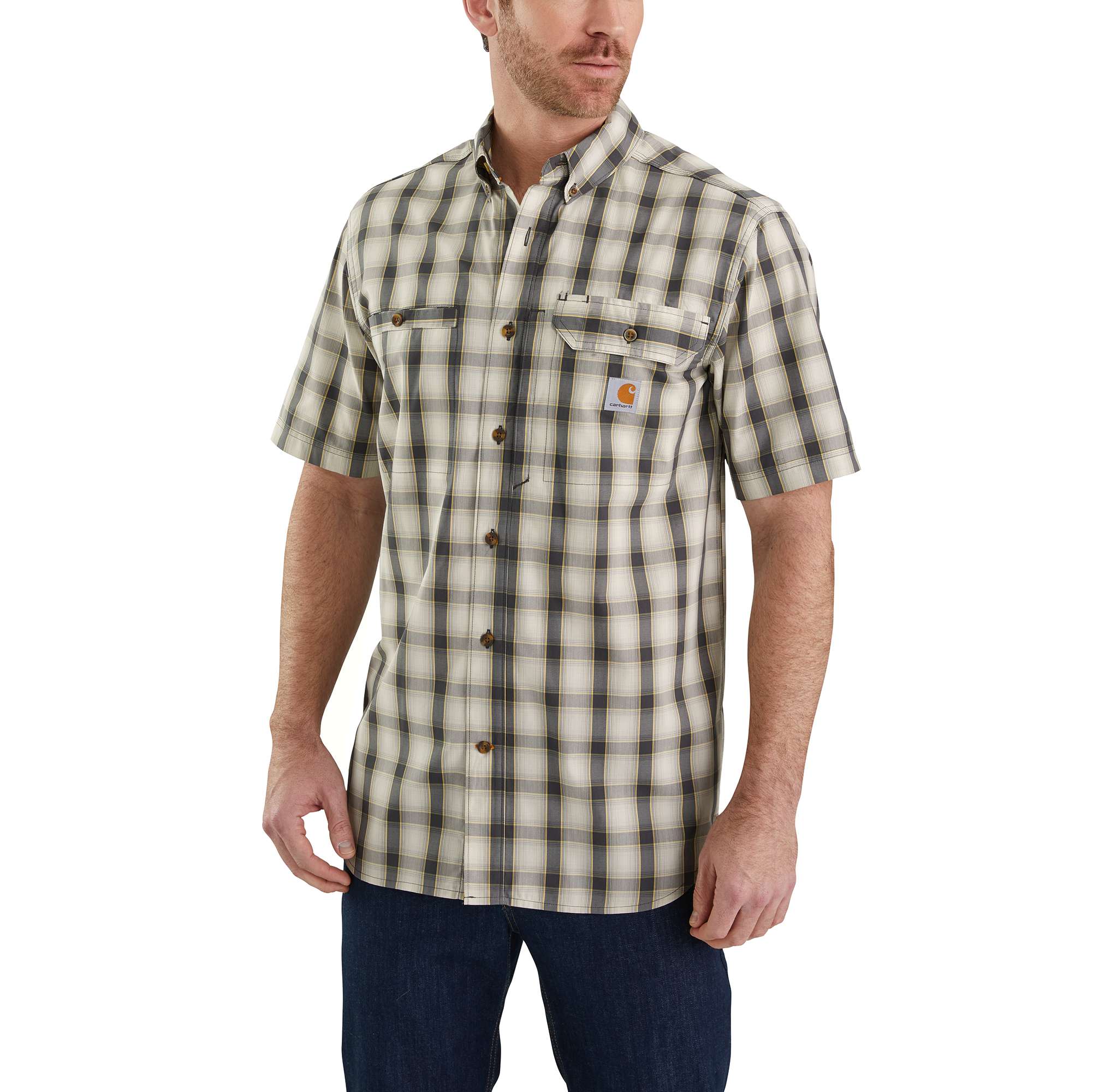 Carhartt Force® Ridgefield Plaid Short-Sleeve Shirt