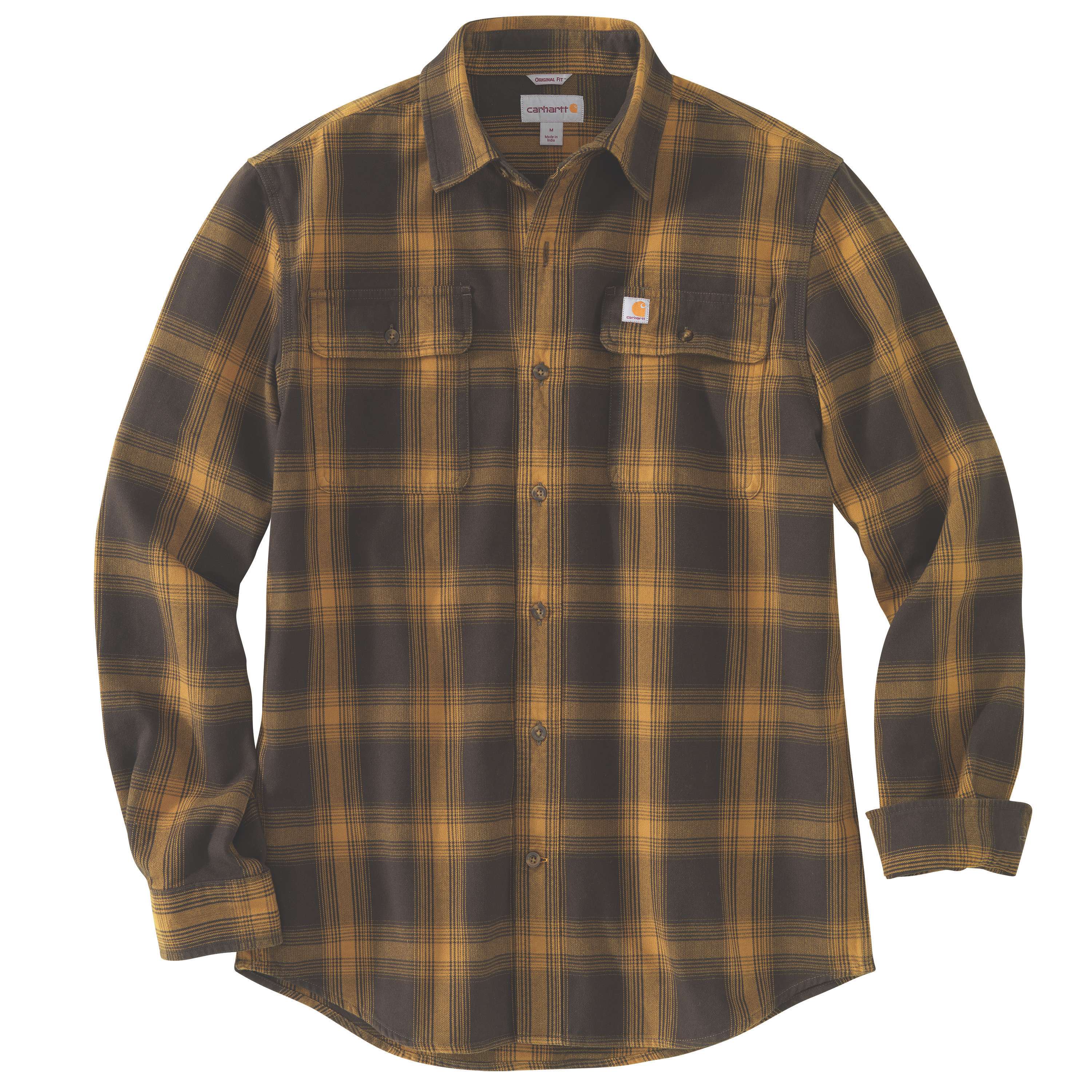 Carhartt® Original Fit Flannel Long-Sleeve Plaid Shirt