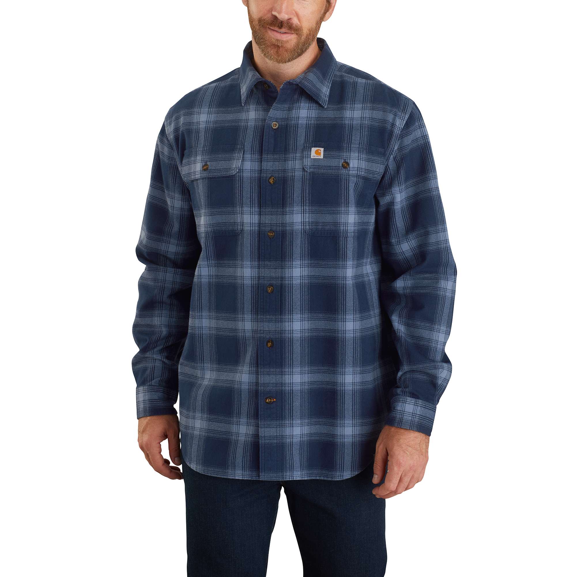 Carhartt® Original Fit Flannel Long-Sleeve Plaid Shirt