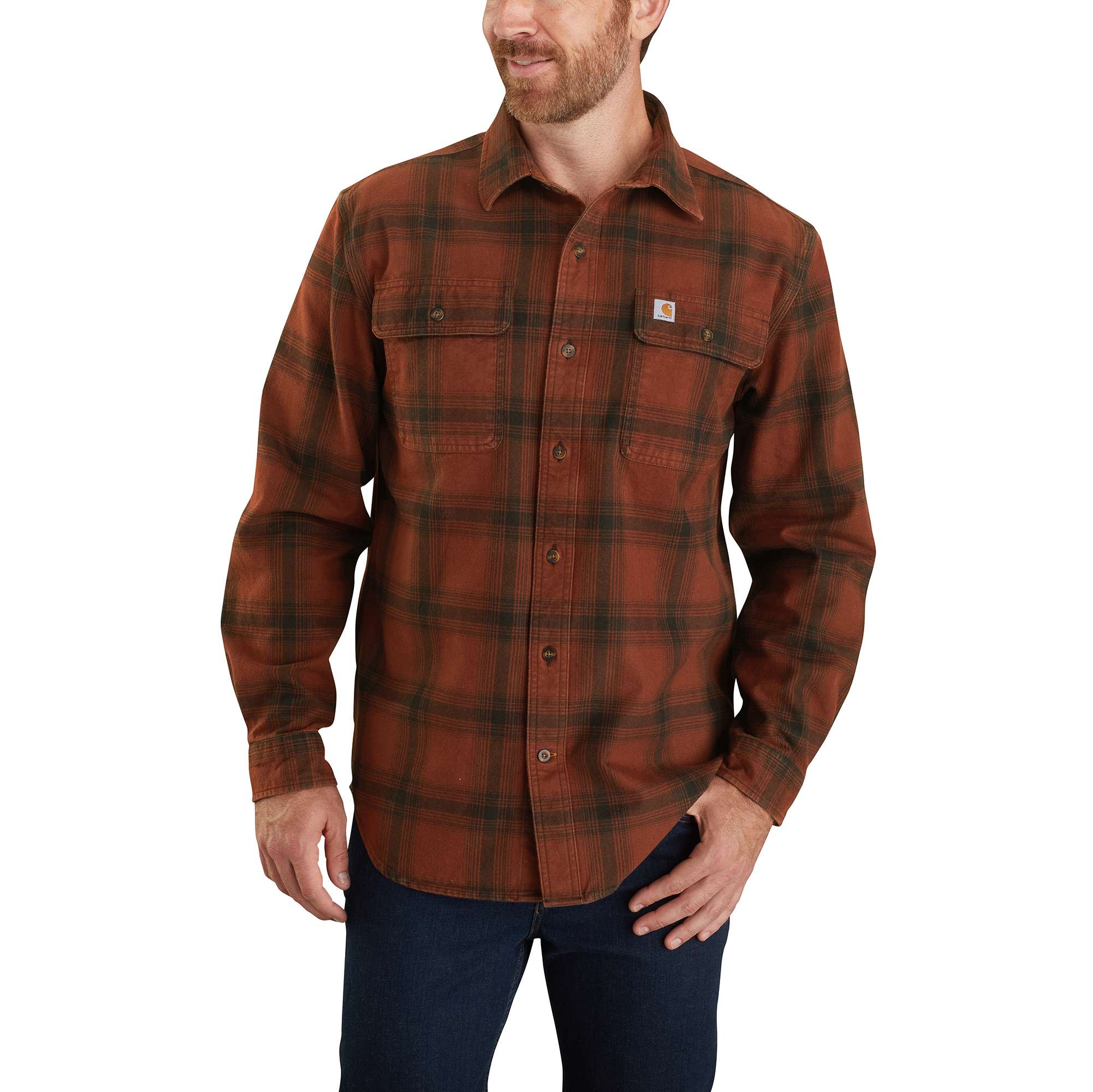 Carhartt® Original Fit Flannel Long-Sleeve Plaid Shirt