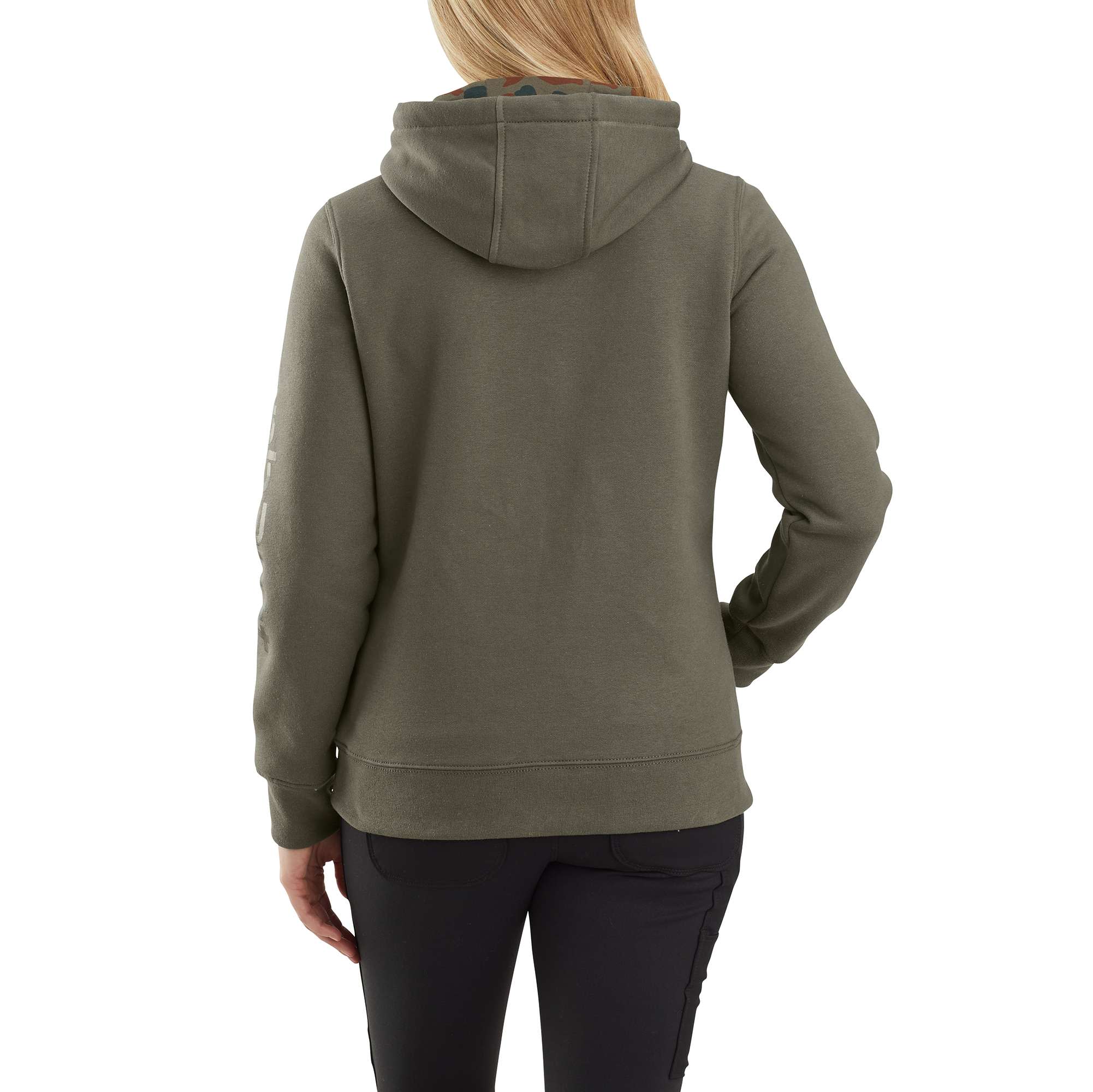 Carhartt® Relaxed Fit Midweight Hooded Logo Camo Sweatshirt - Image 2