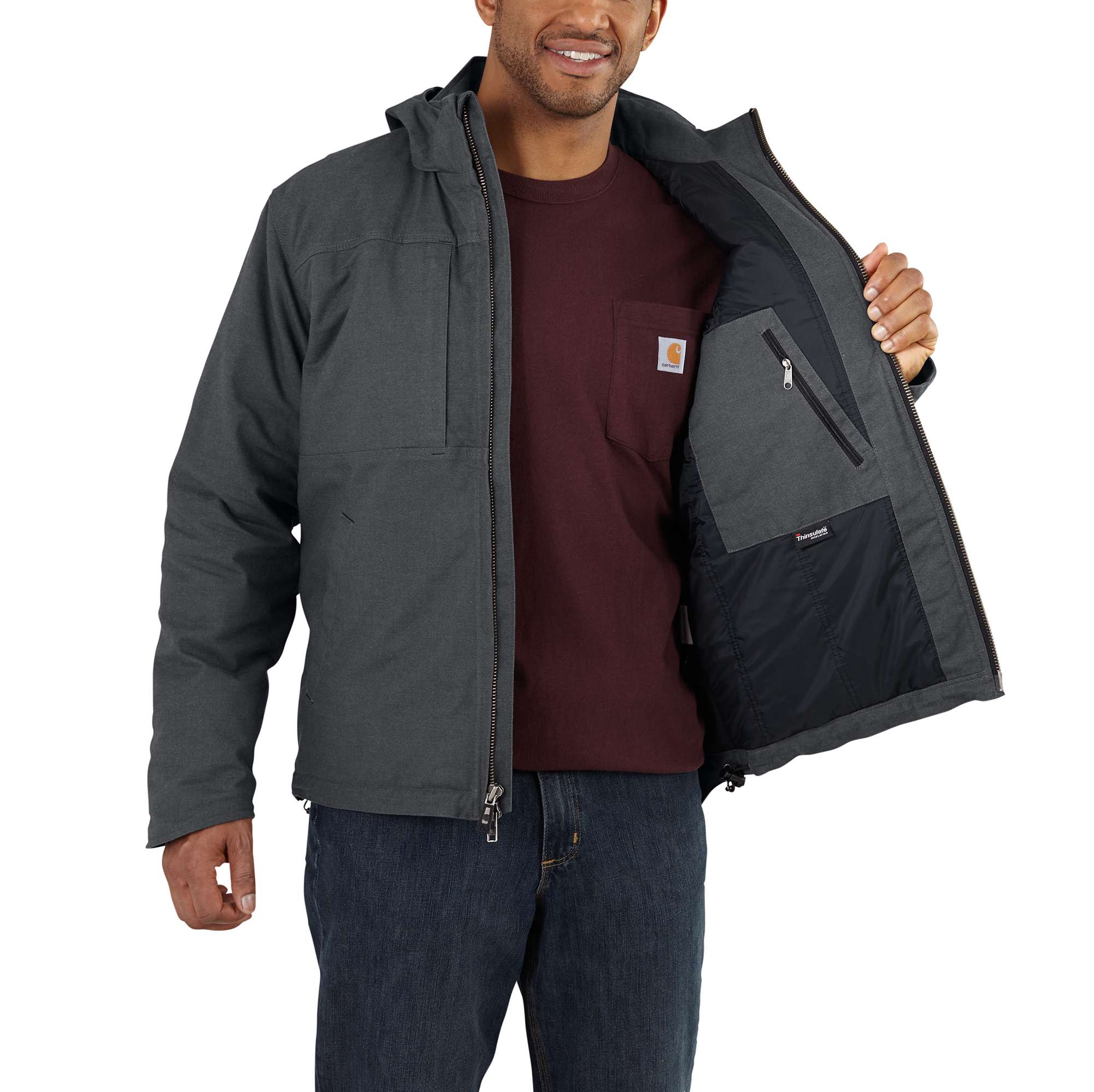 Full Swing® Loose Fit Quick Duck Insulated Jacket - 3 Warmest Rating - Image 3