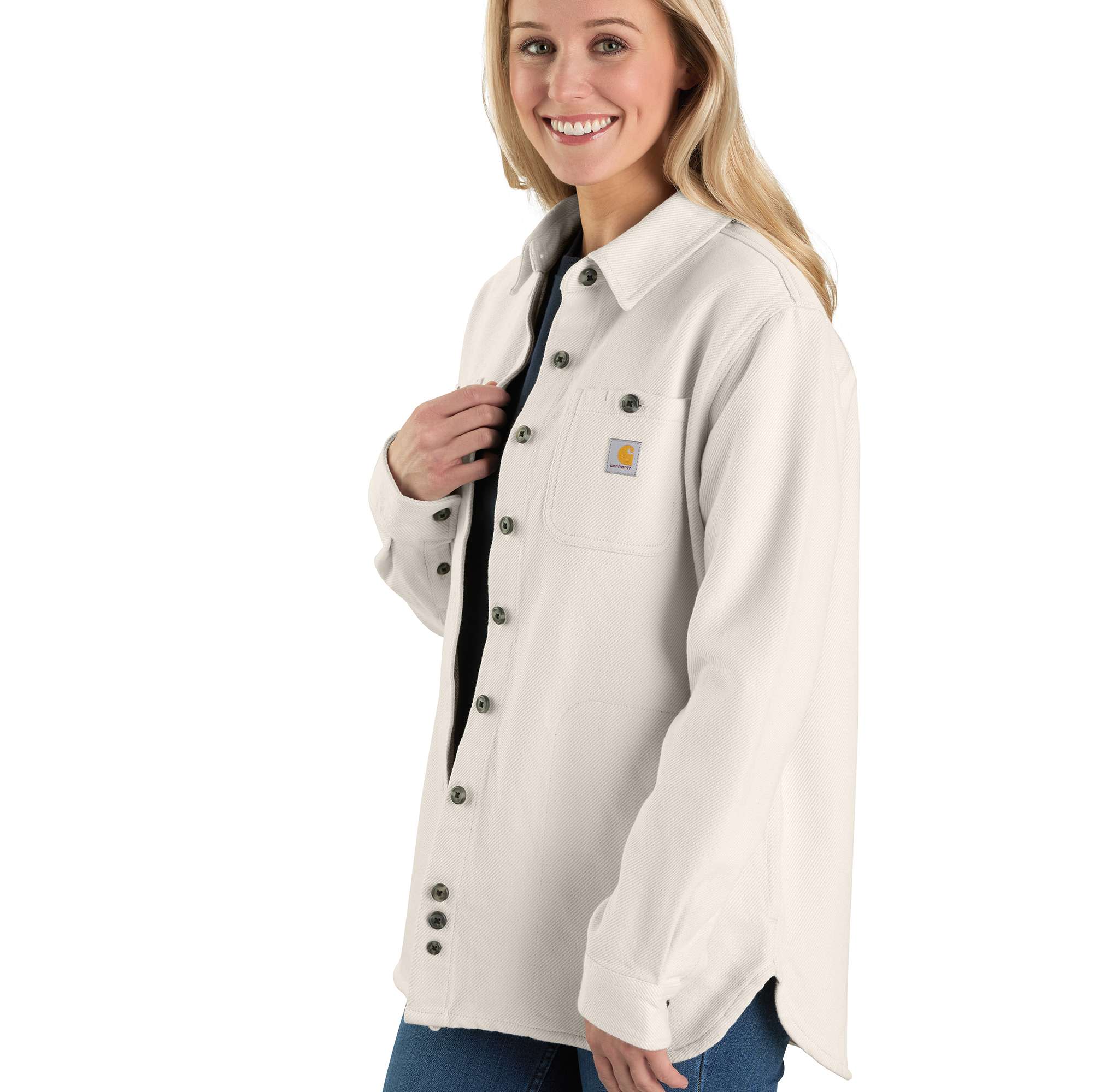 Loose Fit Twill Shirt Jac