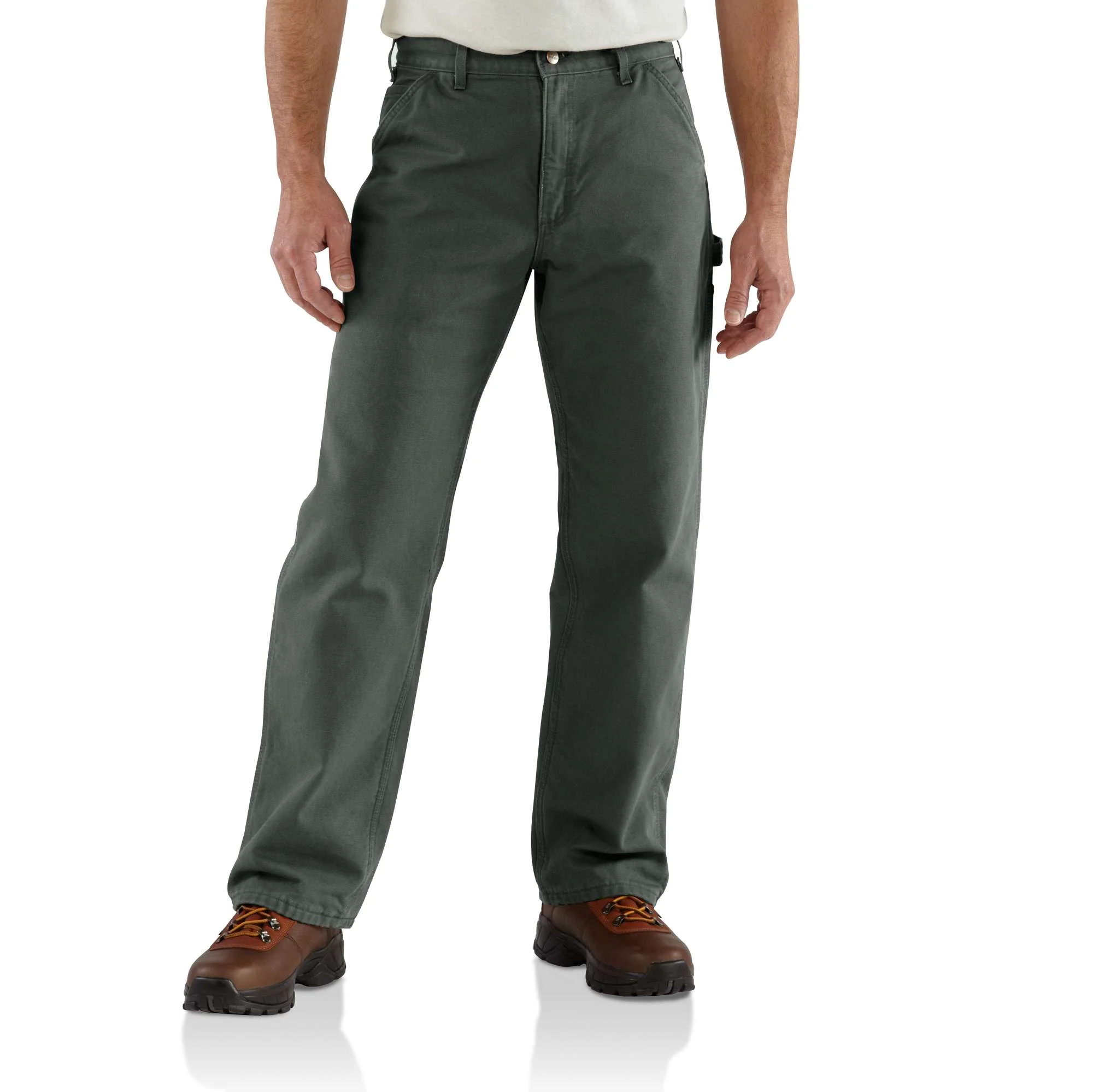Loose Straight Washed Duck Lined Dungaree