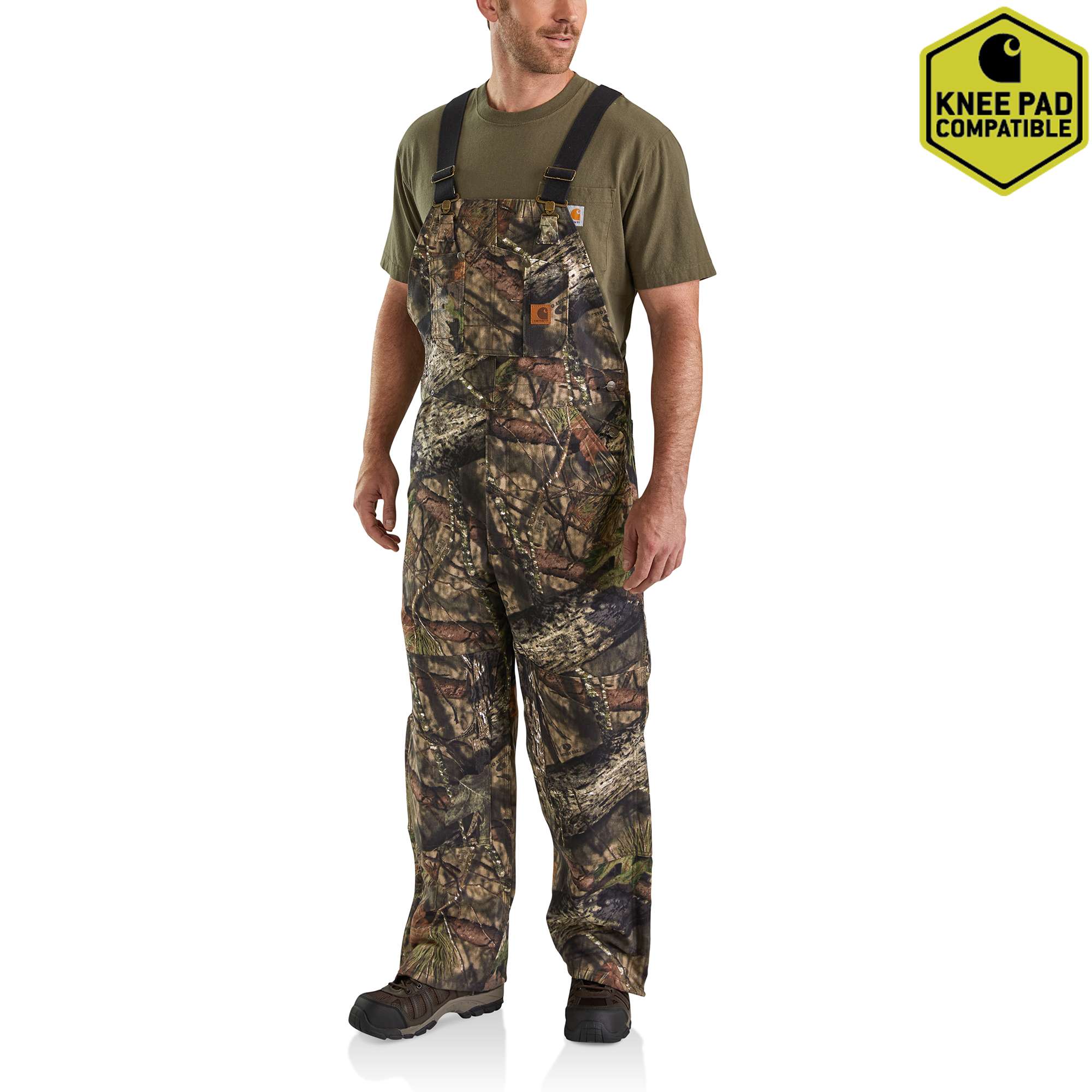 Quilt Lined Camo Bib Overalls