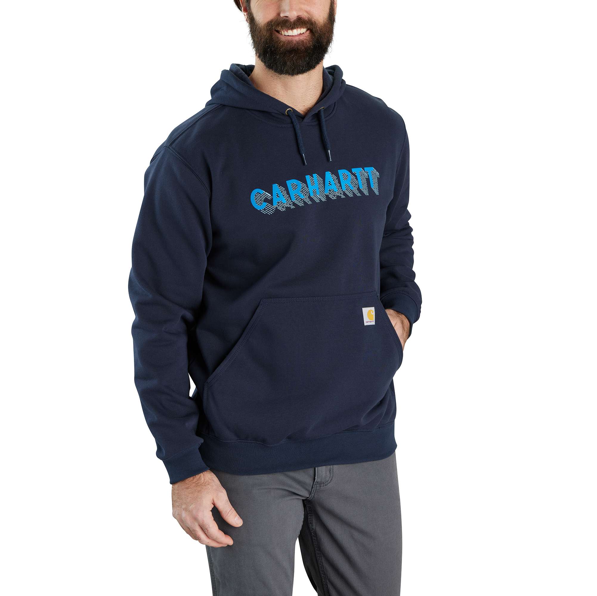 Rain Defender Loose Fit Midweight Logo Graphic Sweatshirt