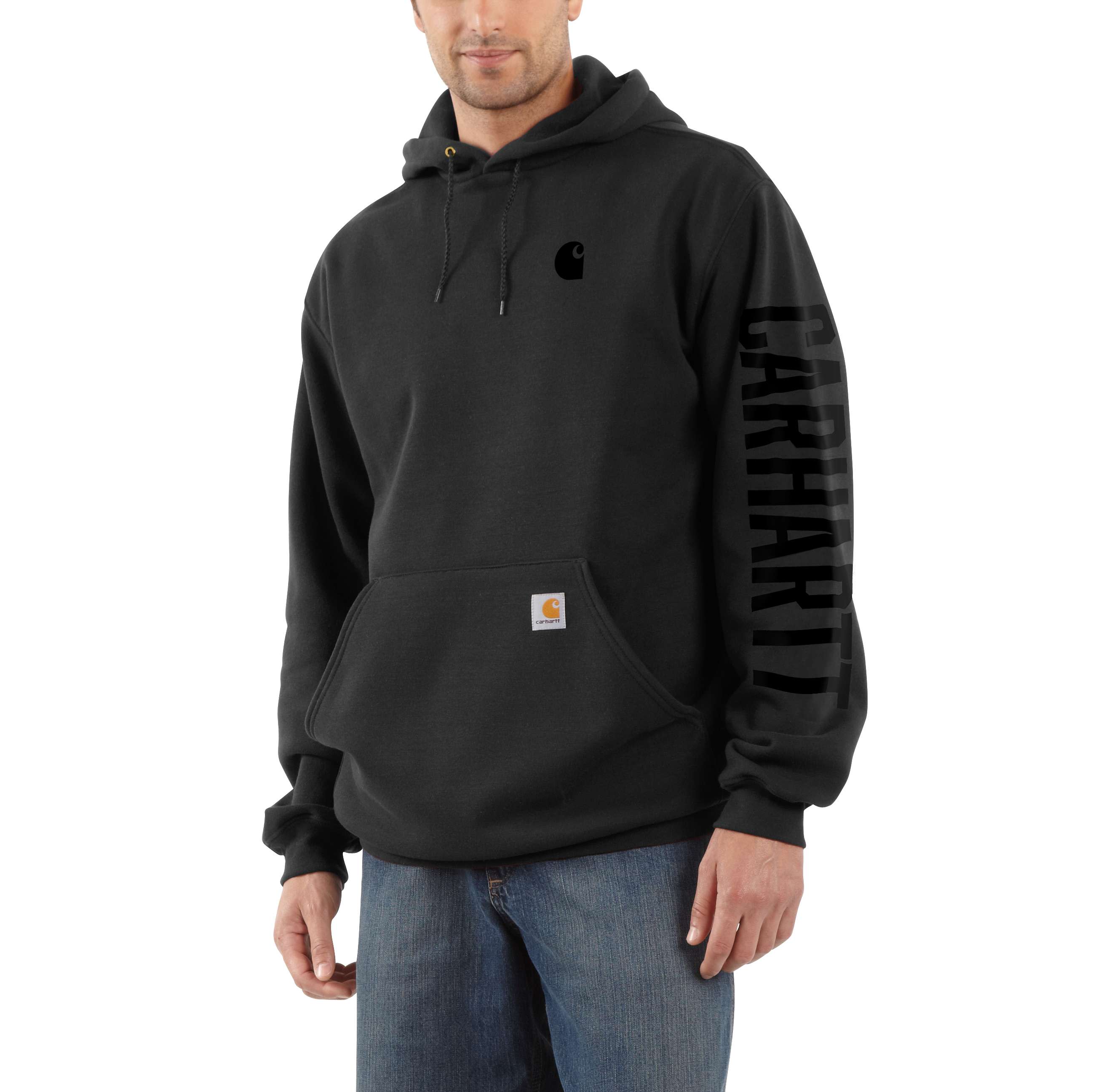 Rain Defender Loose Fit Midweight Logo Sleeve Graphic Sweatshirt