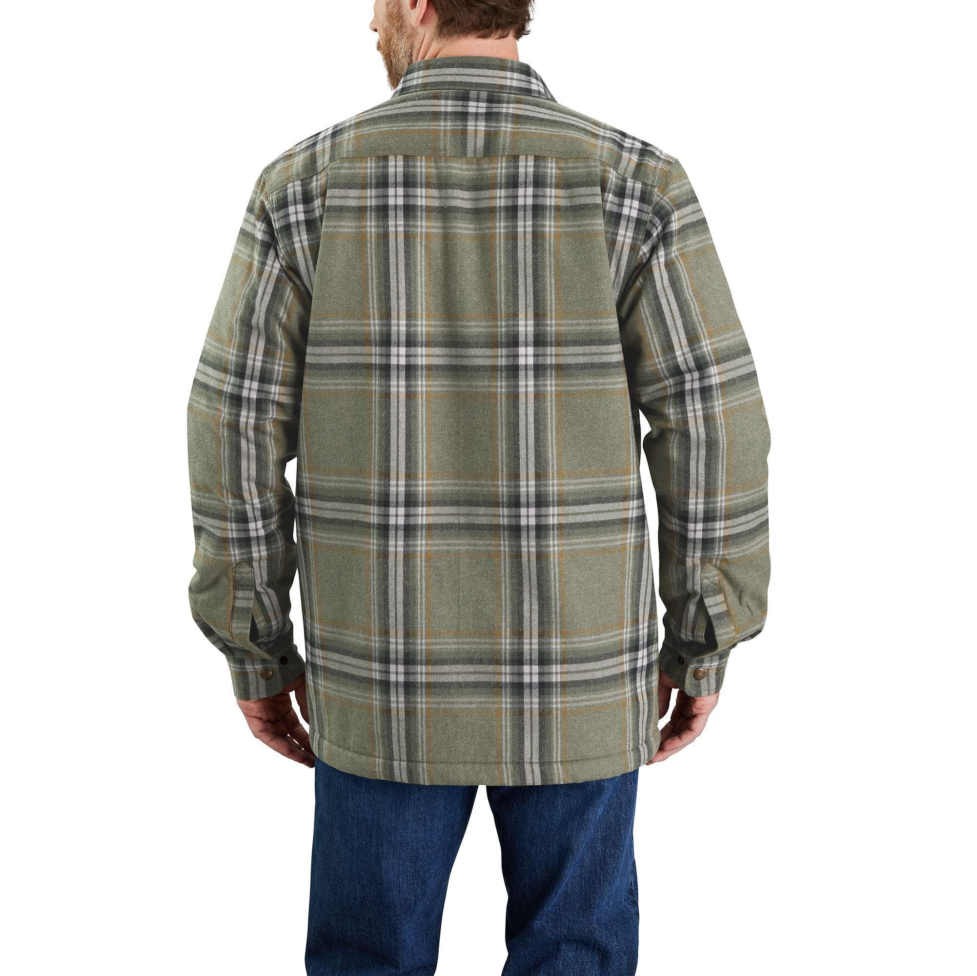 Relaxed Fit Flannel Sherpa-Lined Shirt Jac - Image 2