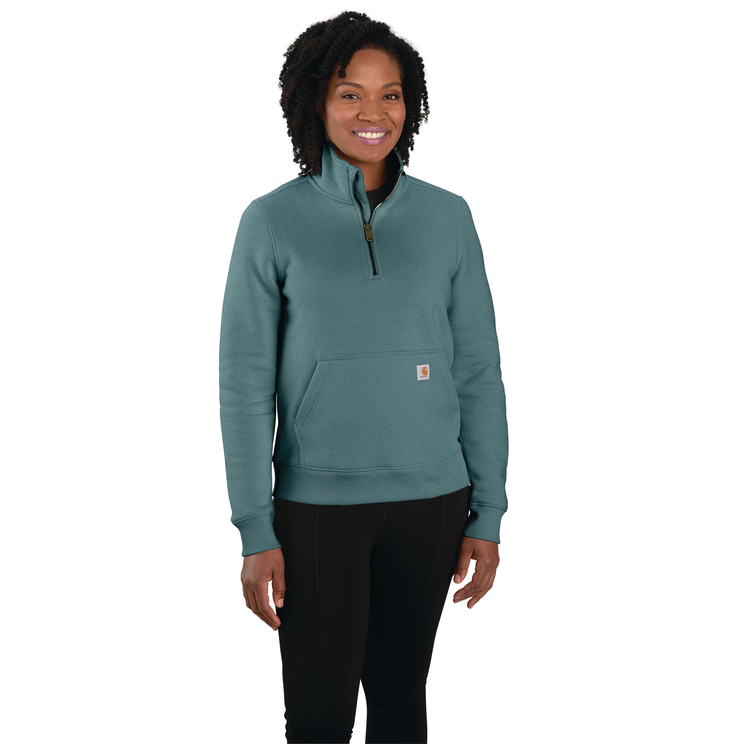Relaxed Fit Midweight Half-Zip Sweatshirt