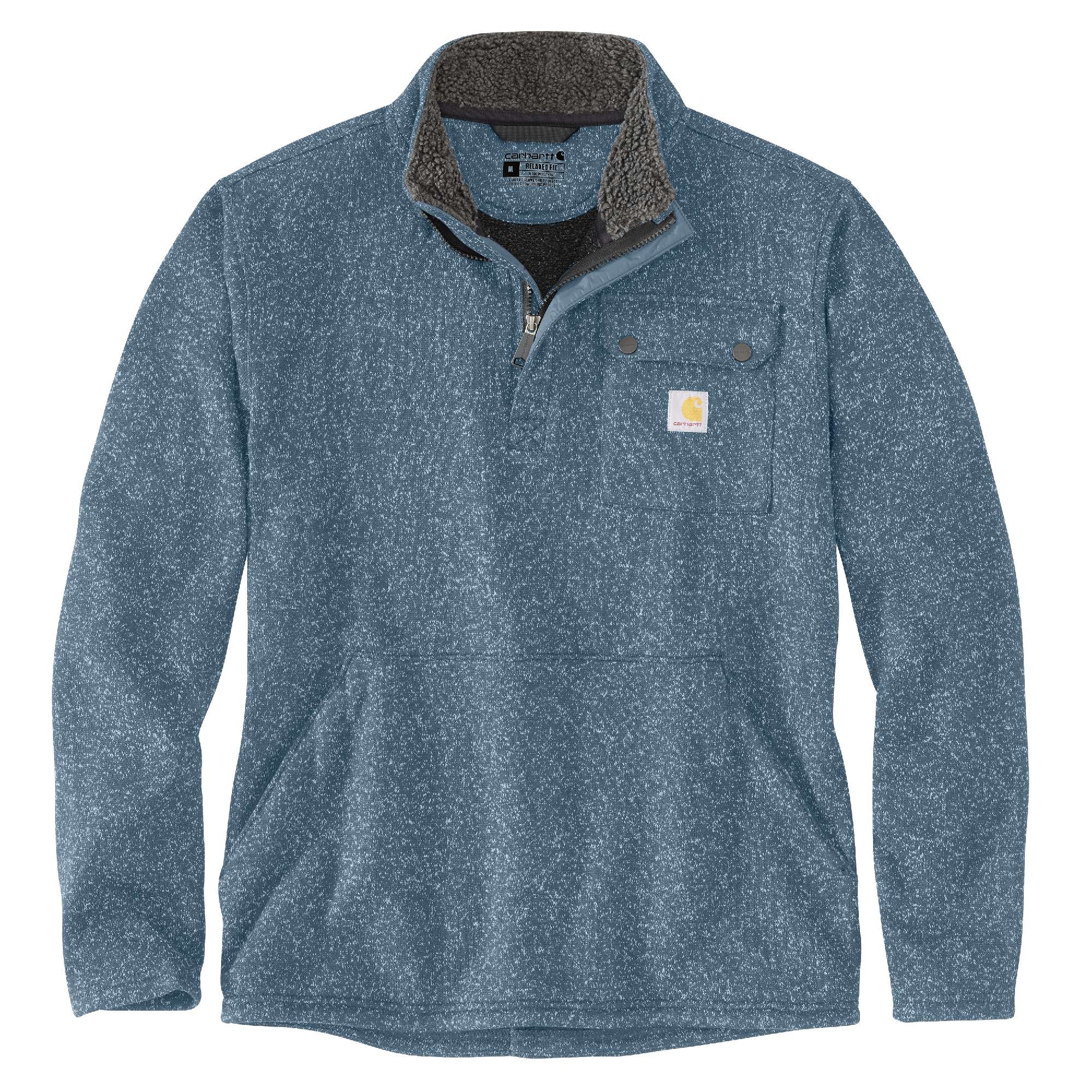 Relaxed Fit Midweight Quarter-Zip Pocket Sweater Fleece