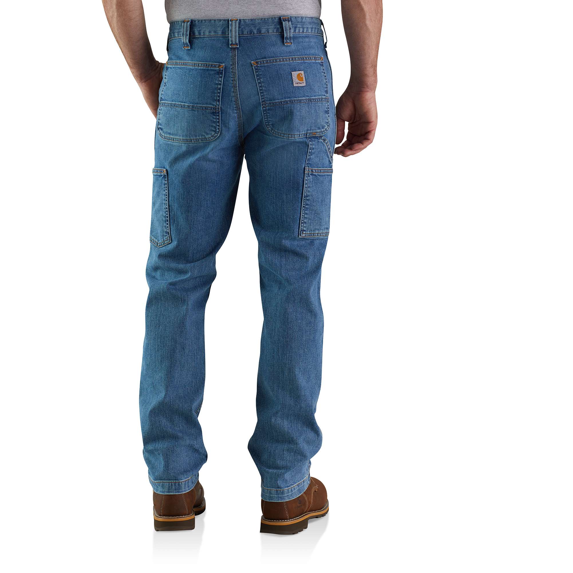 Relaxed Straight Rugged Flex™ Denim Dungaree - Image 2