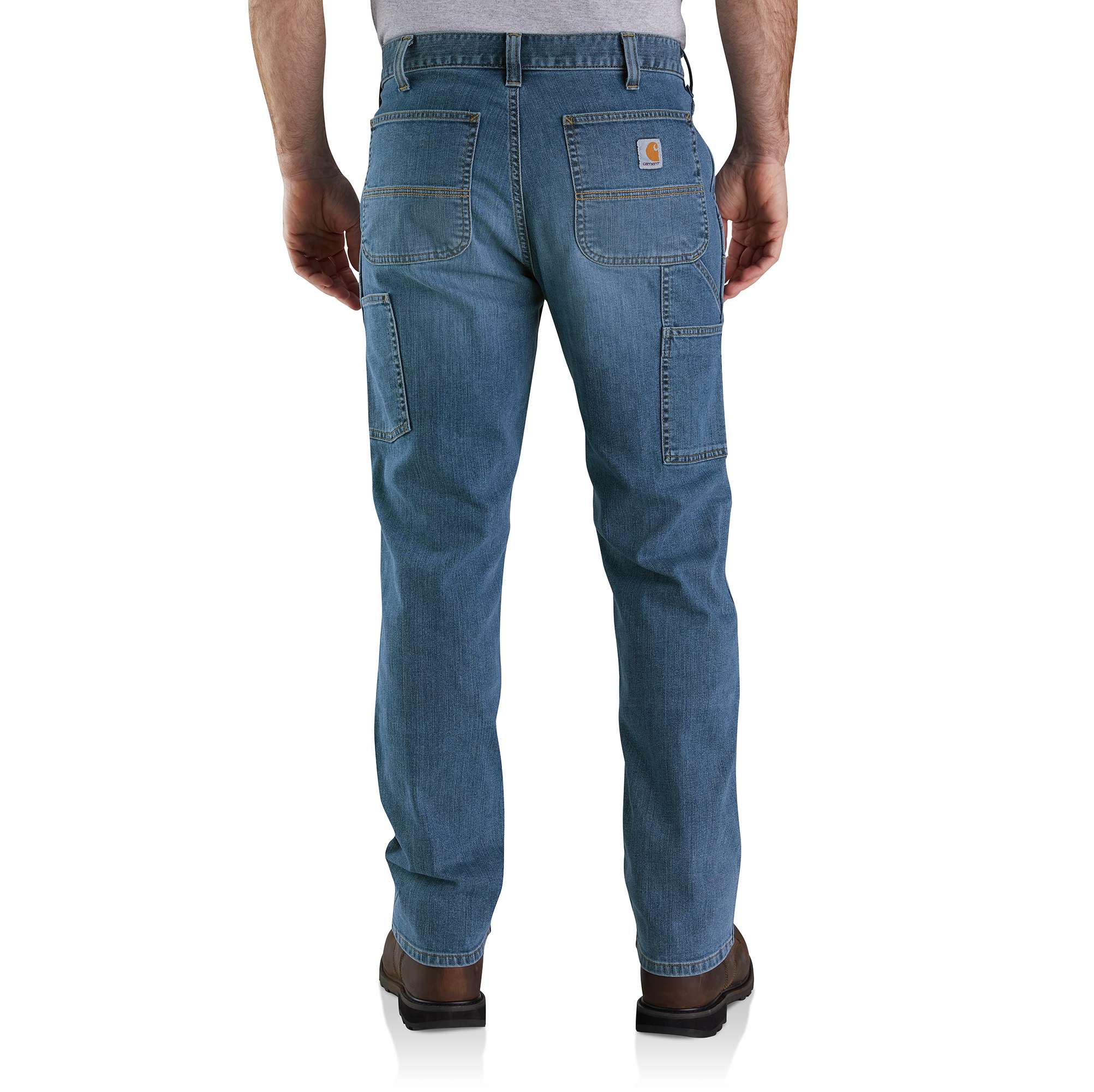 Relaxed Straight Rugged Flex™ Double-Front Denim Dungaree - Image 2