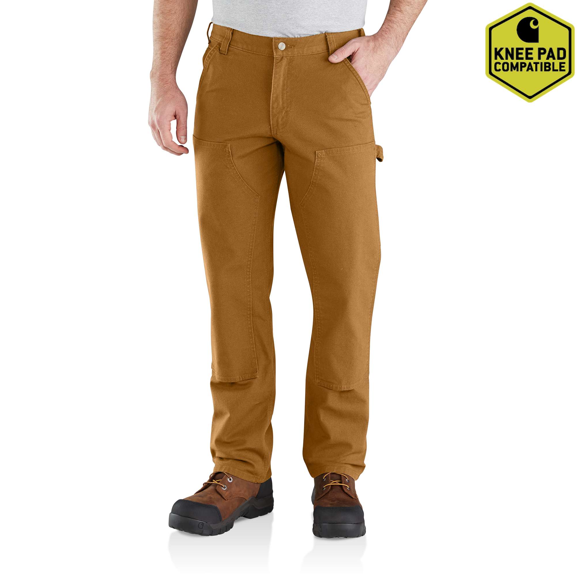 Relaxed Straight Rugged Flex™ Duck Double-Front Dungaree