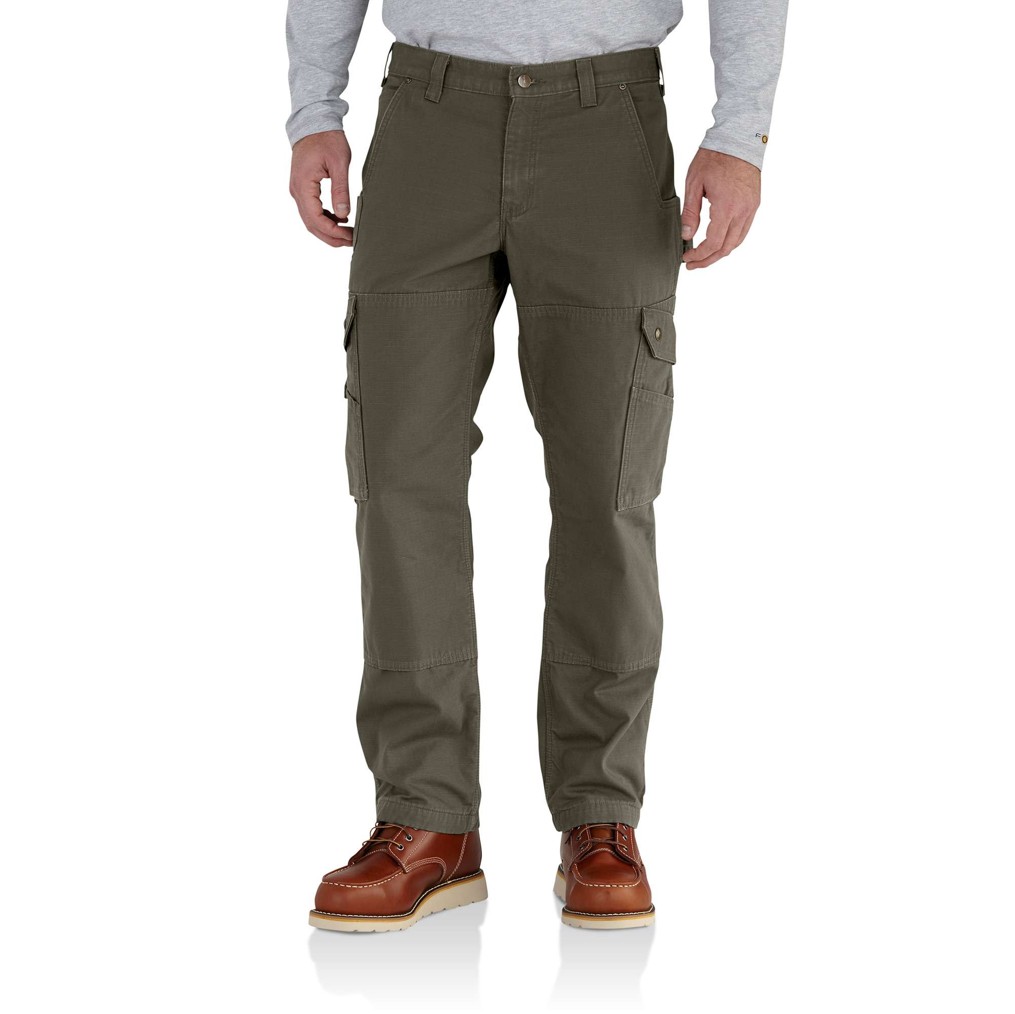 Ripstop Flannel Lined Cargo Work Pant