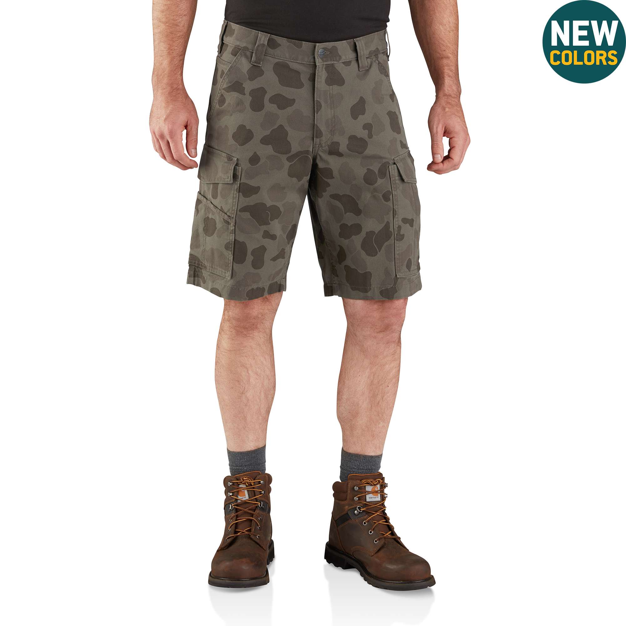 Rugged Flex® Relaxed Fit Canvas Cargo Work Short