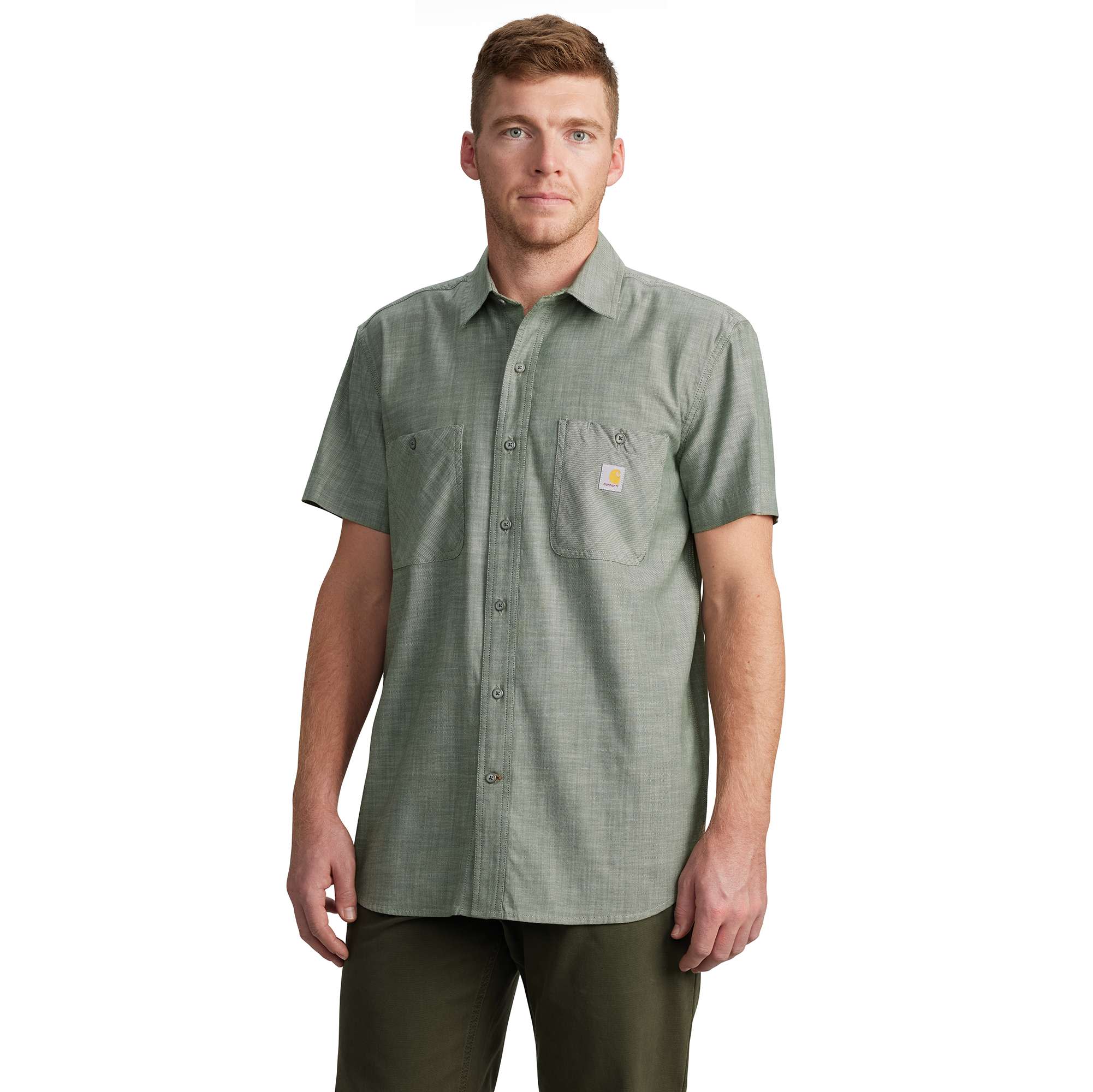 Rugged Flex® Relaxed Fit Lightweight Short-Sleeve Plaid Shirt