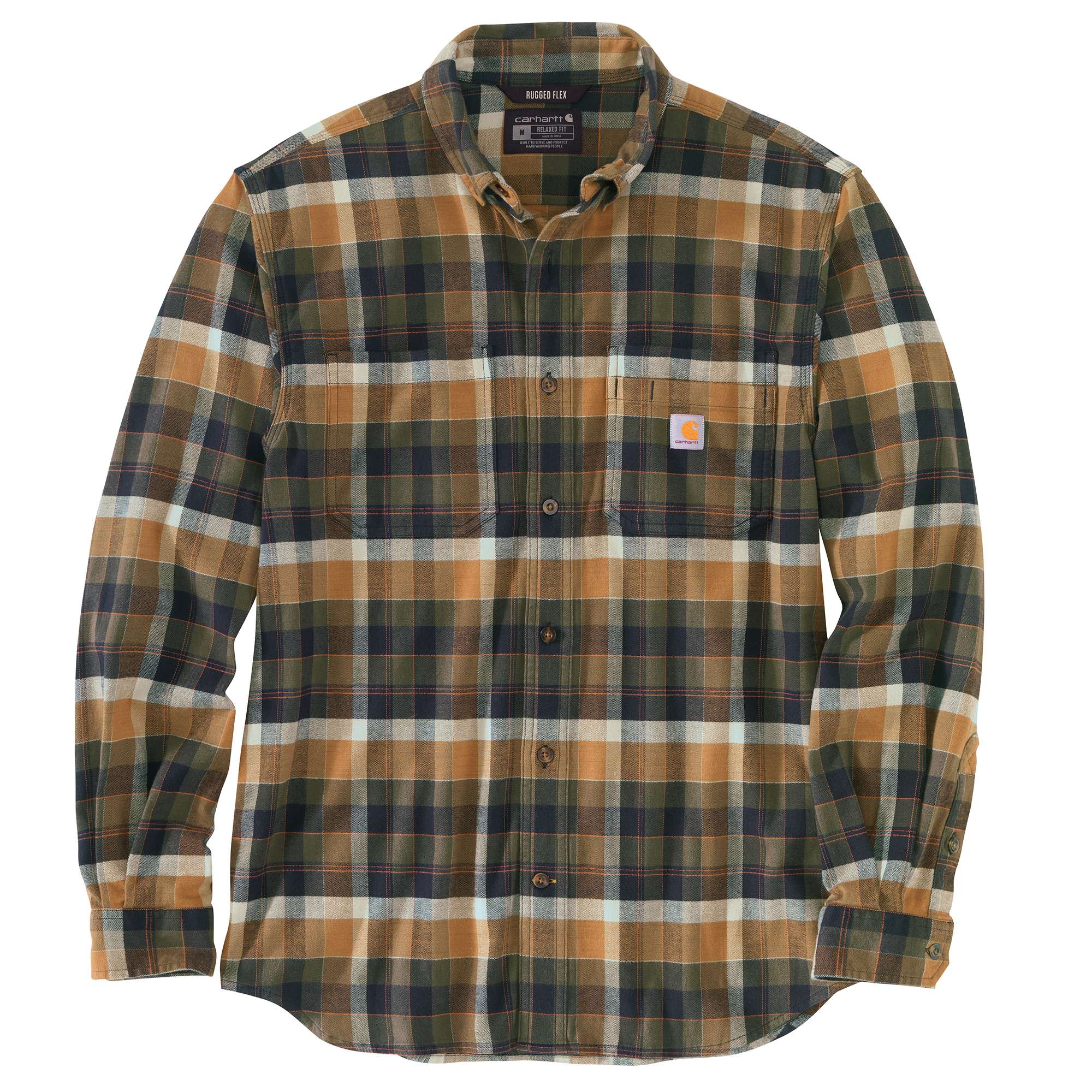 Rugged Flex® Relaxed Fit Midweight Flannel Long-Sleeve Shirt