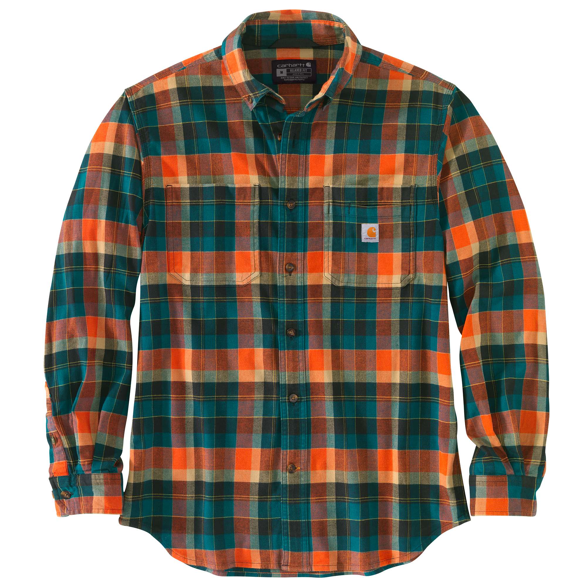 Rugged Flex® Relaxed Fit Midweight Flannel Long-Sleeve Shirt