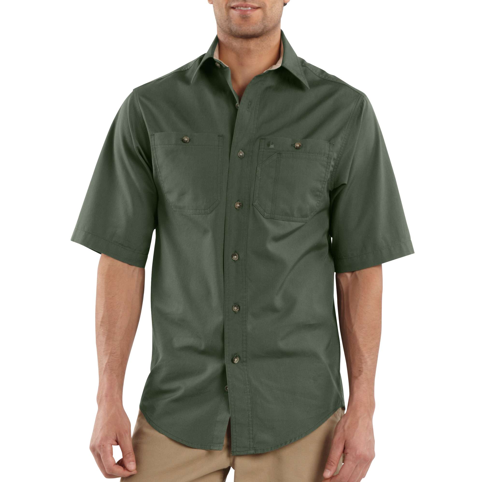 Short-Sleeve Canvas Tradesmen Shirt