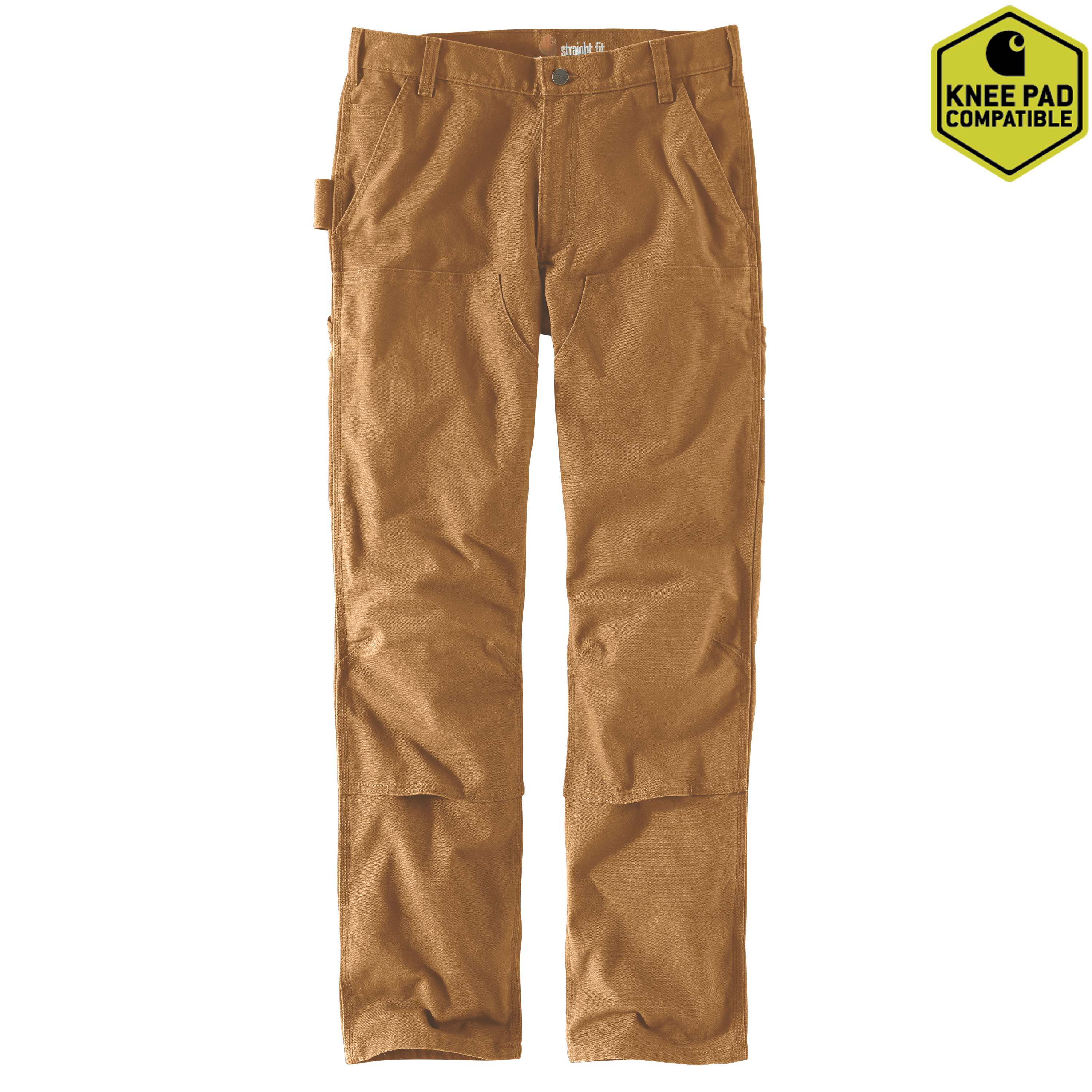 Slim Tapered Rugged Flex™ Duck Double-Front Dungaree