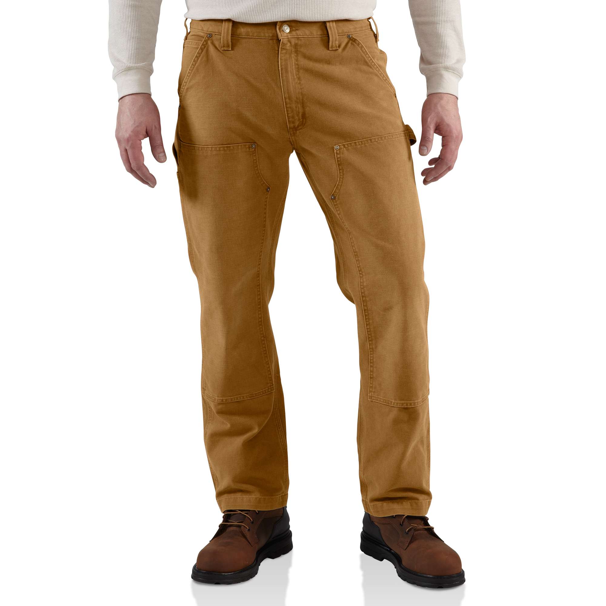 Weathered Duck Double-Front Dungaree