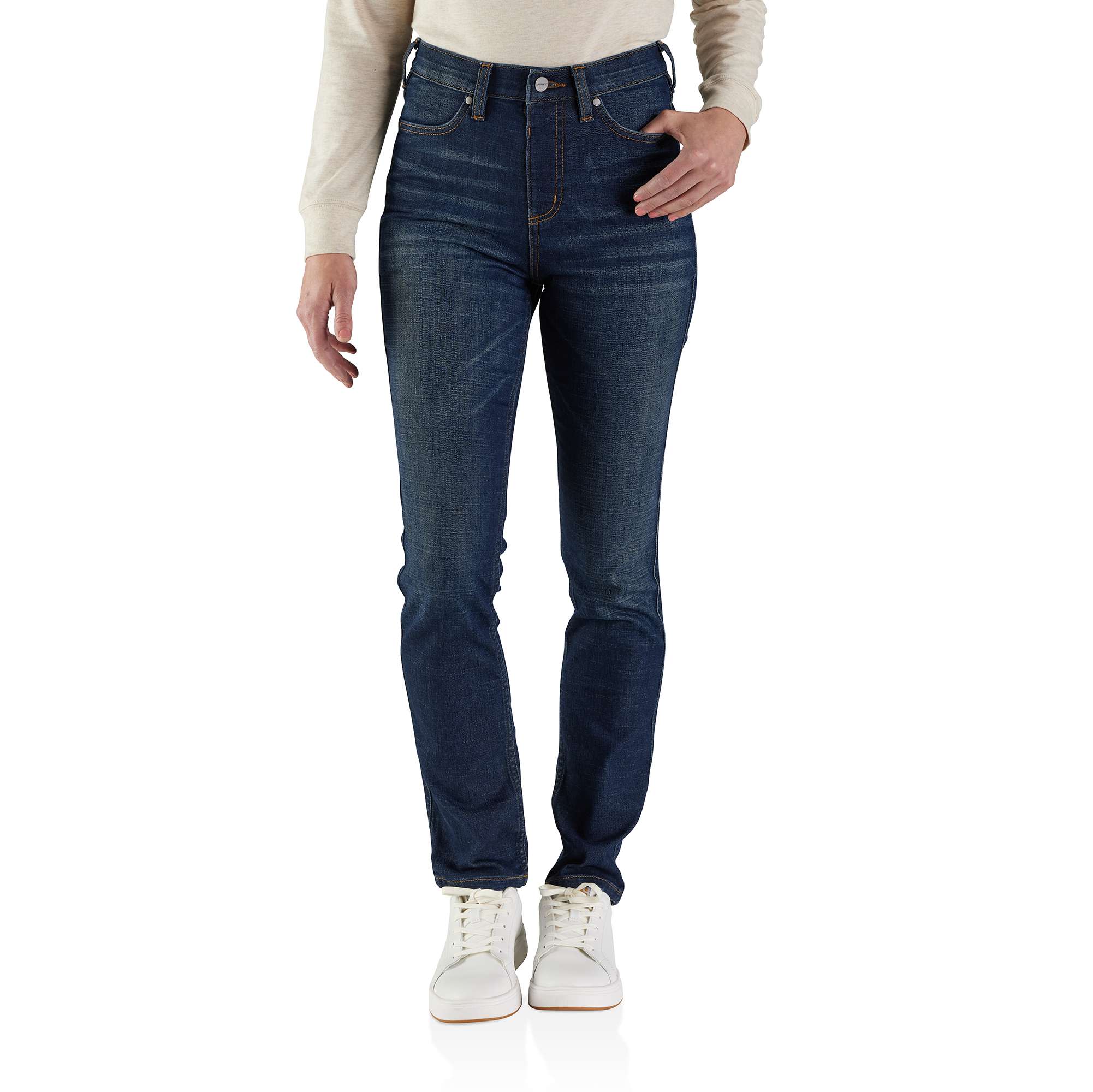 Women's High Waisted Pull-On Jean - Slim Fit