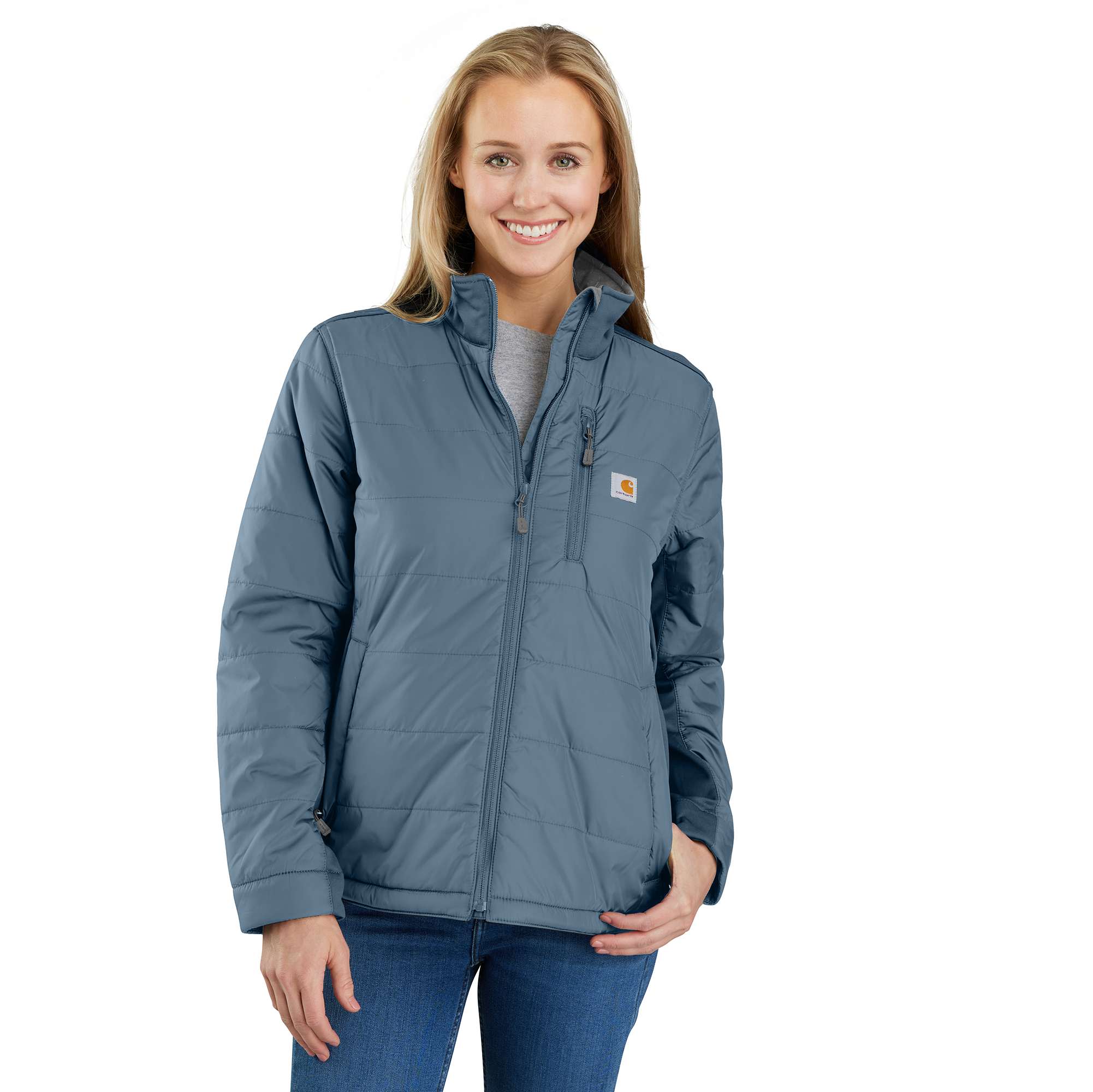 Women's Lightweight Puffer Jacket - Relaxed Fit - Insulated - 2 Warmer Rating