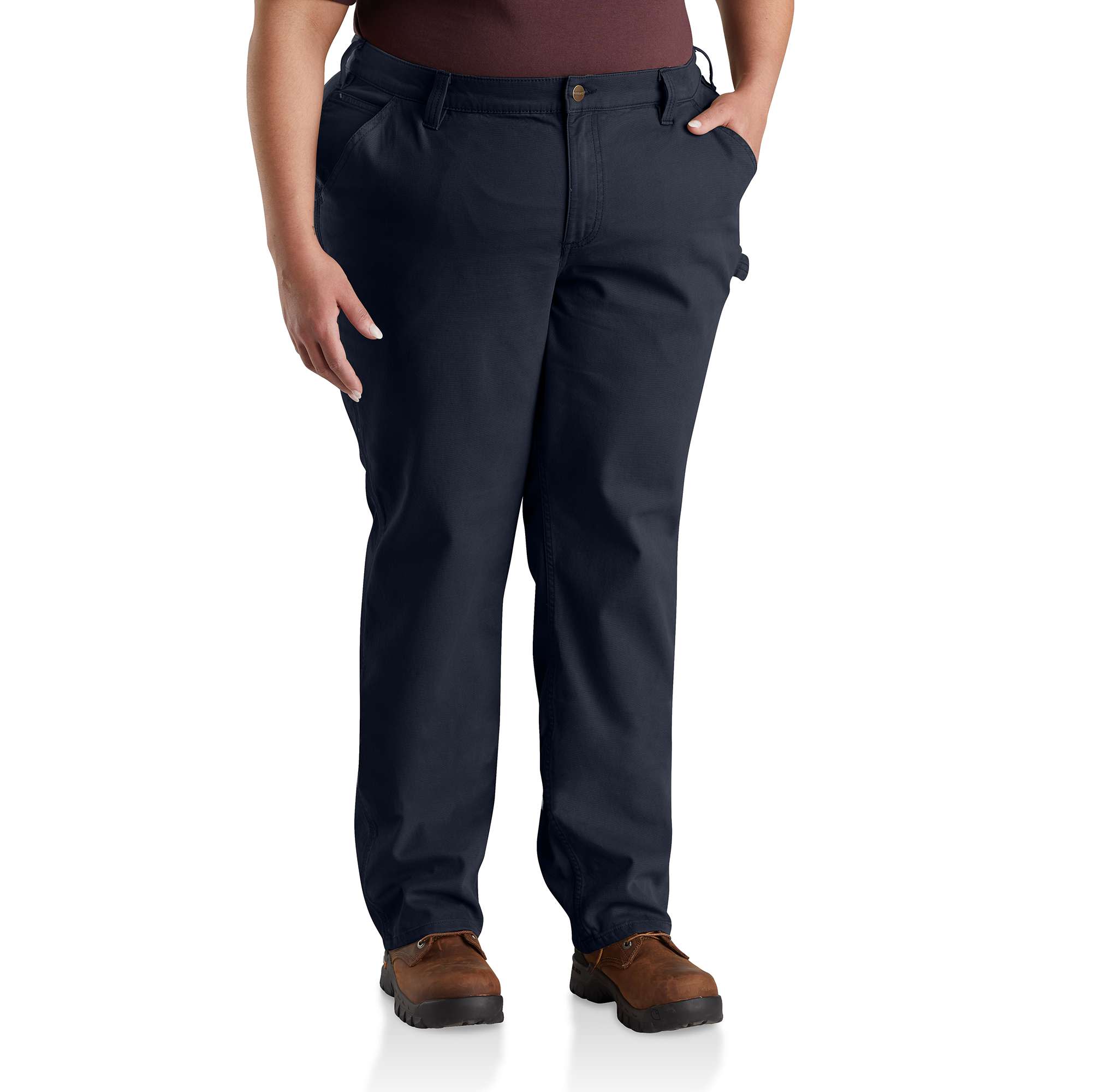 Women's Rugged Flex® Loose Fit Canvas Work Pant - Image 2