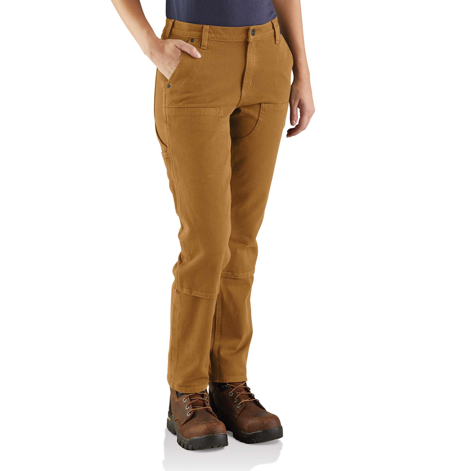 Women’s Rugged Flex® Relaxed Fit Twill Double-Front Work Pants