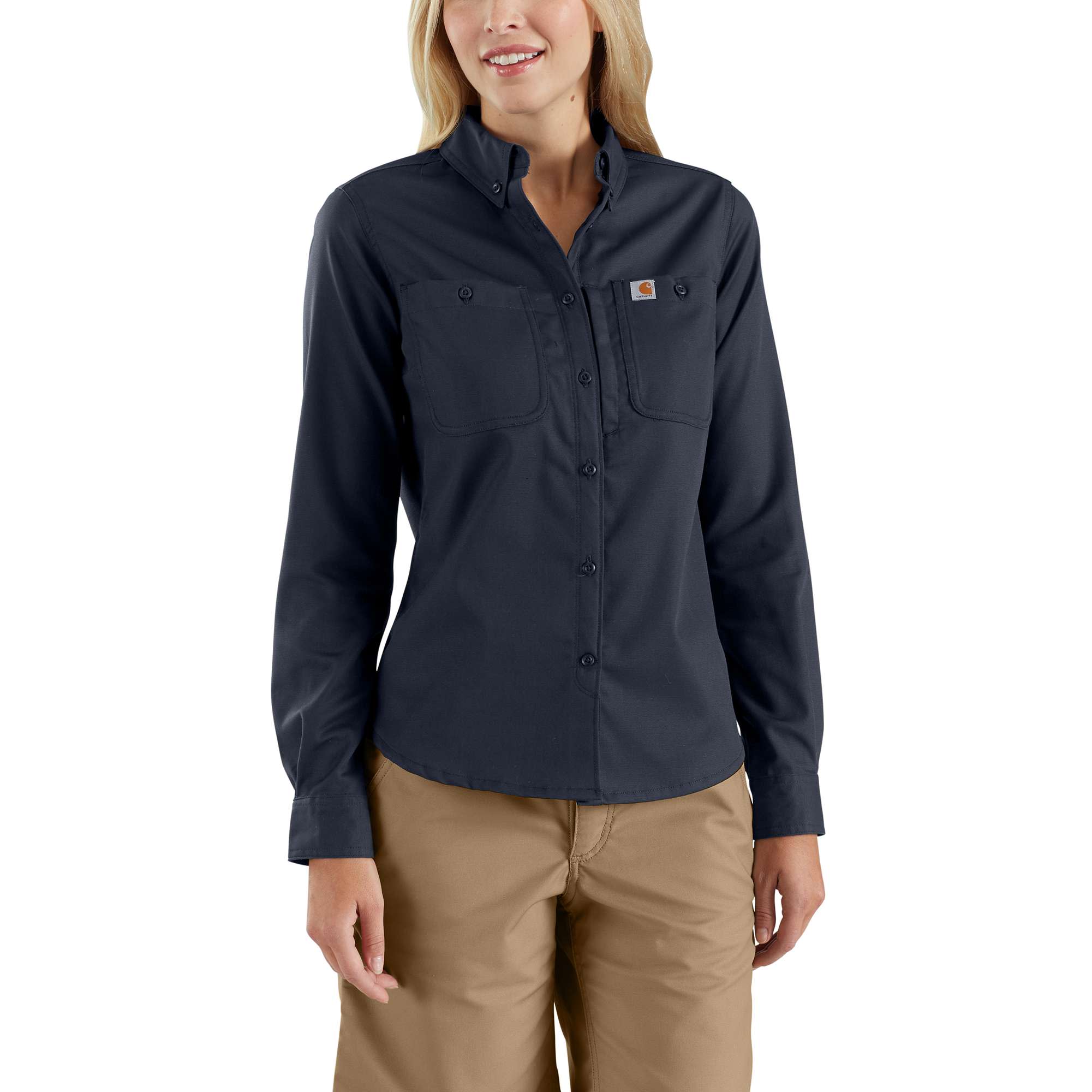 Women's Rugged Professional™Series Relaxed Fit Canvas Long Sleeve Work Shirt
